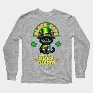 Black Cats are my Lucky Charm Long Sleeve T-Shirt